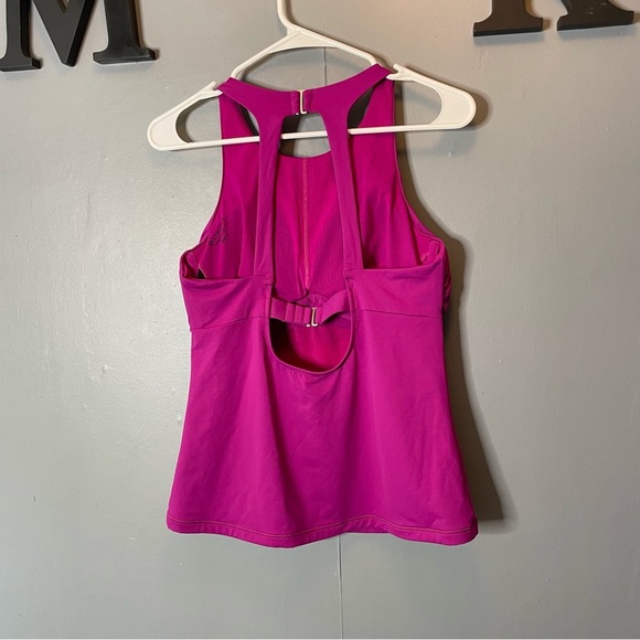 Athleta Magenta pink Racerback athletic tank top size 36B/C - Picture 4 of 8